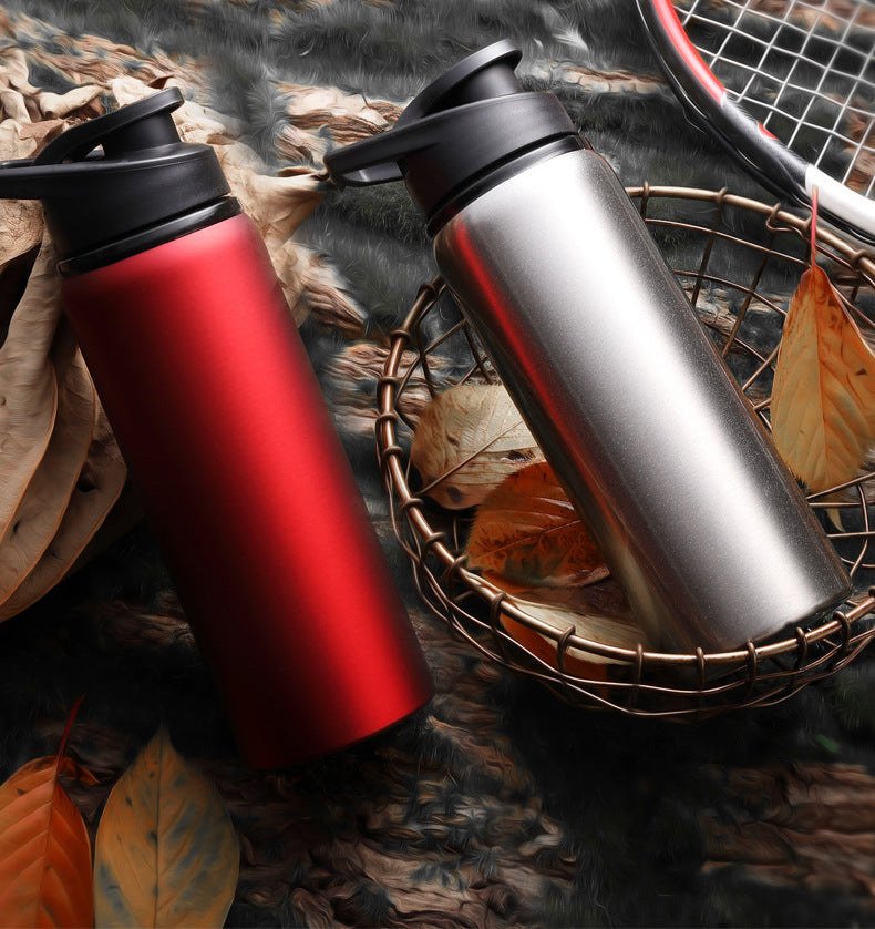 24oz Stainless Steel Water Bottle Vacuum Insulated Leakproof Gym Flask