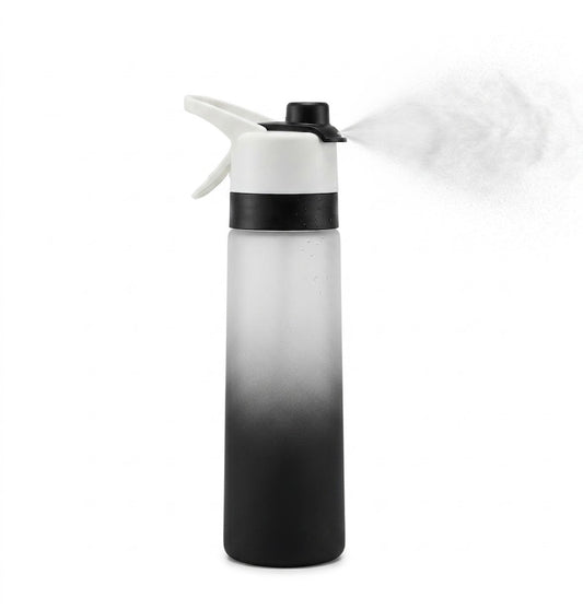 2-in-1 Mist Spray Water Bottle 20oz Leakproof BPA-Free Sports Flask Hiking